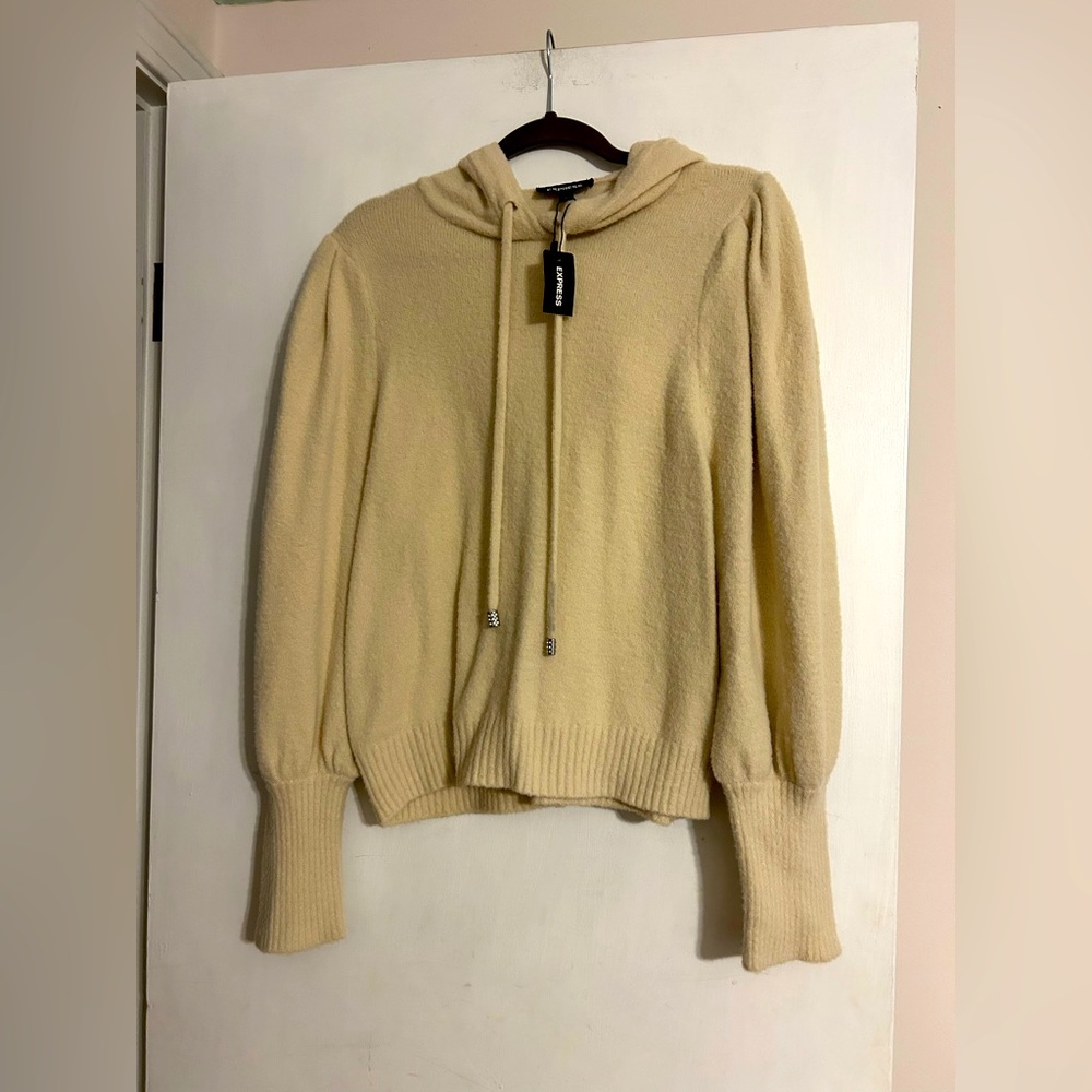 Cream sweater ( Express)